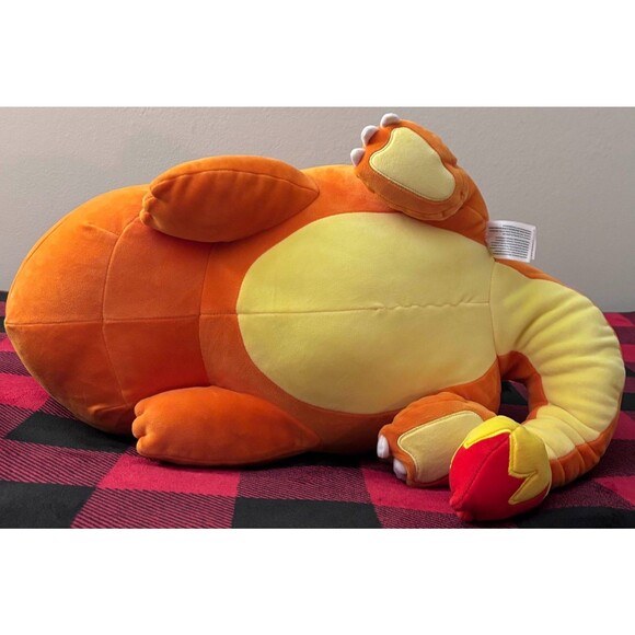 2021 Pokemon Jazwares Sleeping Charmander Large Plush 18" Pillow Soft Cute - Picture 7 of 10
